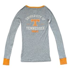 PINK Jones & Mitchell University of Tennessee Gray Orange Long Sleeve Shirt S